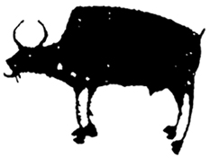 Buffalo Pictograph by Franz Allbert Richter