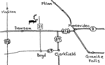 Map to Tokheim Stoneware.